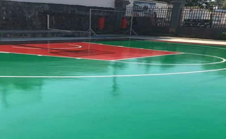 徐汇篮球场翻新地面